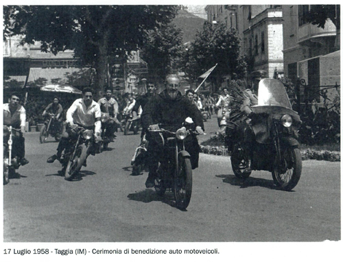 Moto Club Valle Argentina - Benedizione delle Moto 1958