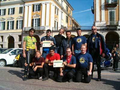 Moto Club Valle Argentina - Arrivo a Cuneo - prova di ardimento Jean Cortese