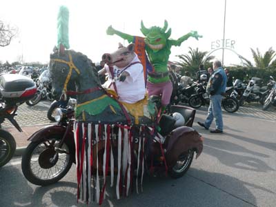 Moto Club Valle Argentina - Carnevale di Viareggio 2009