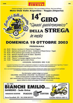 14. Motogiro della Strega - Moto Club Valle Argentina - Taggia